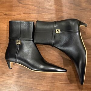 Fendi Kitten Heel Booties NEW